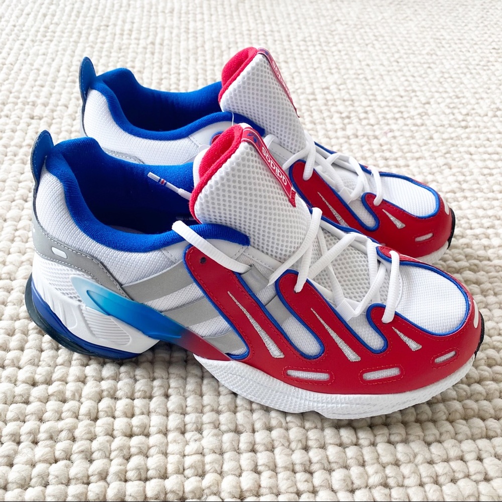 Adidas EQT Gazelle J White Red Blue Shoes EG5650